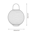 Tischlampe aus Baumwollpapier, kabellos und über USB-C aufladbar - Ansicht 5