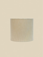 Tischlampe aus Marmor mit Baumwoll-Leinen-Schirm und Holzsockel - Ansicht 4