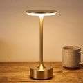 Tischlampe aus Metall mit LED, kabellos aufladbar und dimmbar