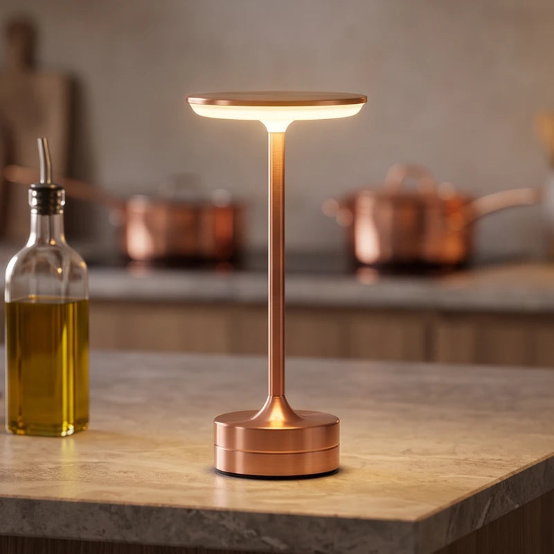 Tischlampe aus Metall mit LED, kabellos aufladbar und dimmbar - Ansicht 12