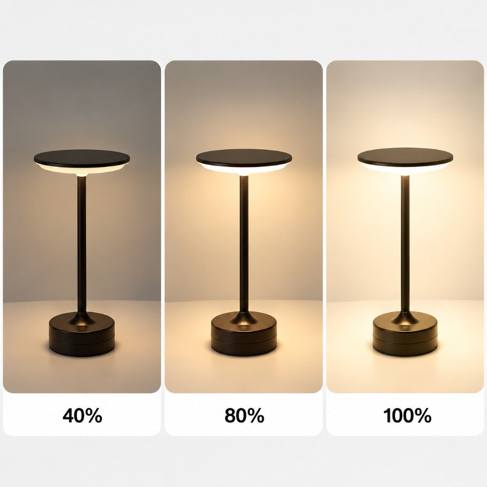 Tischlampe aus Metall mit LED, kabellos aufladbar und dimmbar - Ansicht 13