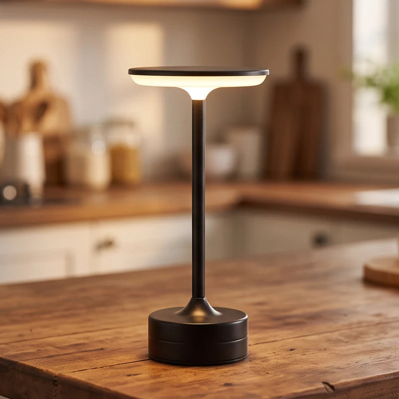 Tischlampe aus Metall mit LED, kabellos aufladbar und dimmbar - Ansicht 4