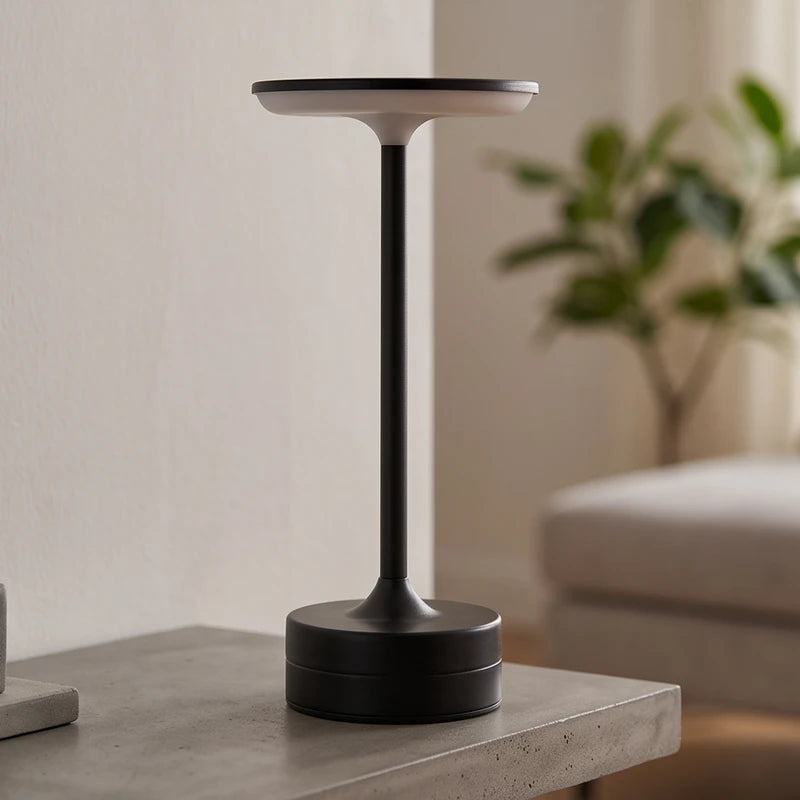 Tischlampe aus Metall mit LED, kabellos aufladbar und dimmbar - Ansicht 5