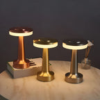 Tischlampe kabellos in Pilzform mit Berührungsdimmer, aufladbar