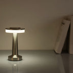 Tischlampe kabellos in Pilzform mit Berührungsdimmer, aufladbar