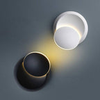 Wandleuchte mit Eisenschirm und LED, postmodernes rundes Design