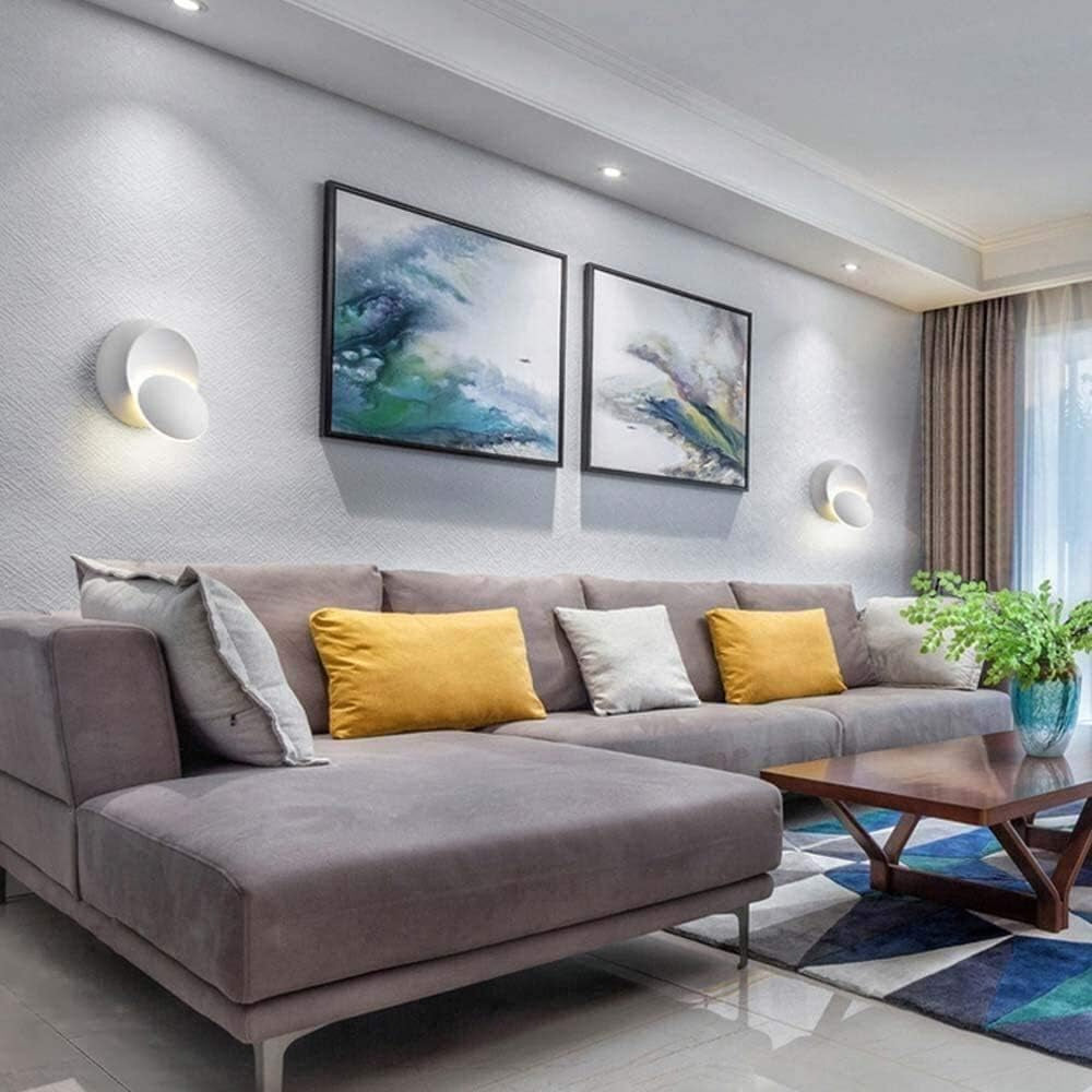 Wandleuchte mit Eisenschirm und LED, postmodernes rundes Design - Ansicht 5