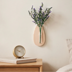 Vase aus Holz und Glas zur Wandmontage, minimalistische Wandvase - Ansicht 8