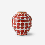 Vase aus Keramik, handbemalt mit Kirschenmuster, wasserdicht