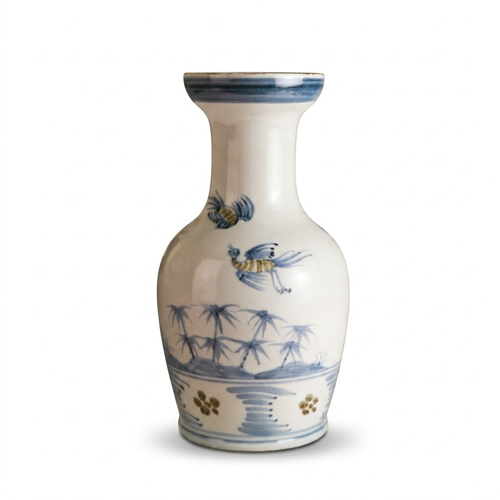 Vase aus Keramik, handbemalt und glasiert im klassischen Stil - Ansicht 16