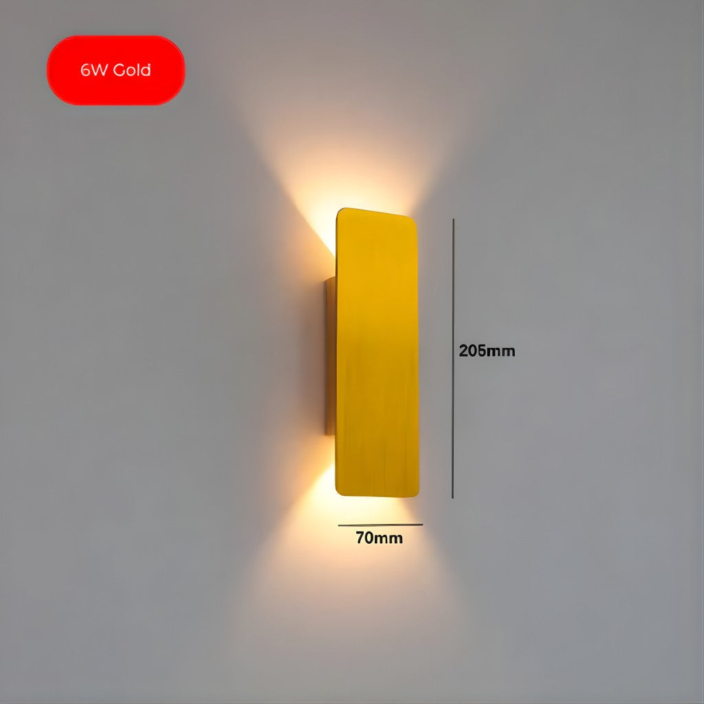 Wandlampe aus Aluminium mit LED, wasserdicht für den Aussenbereich
