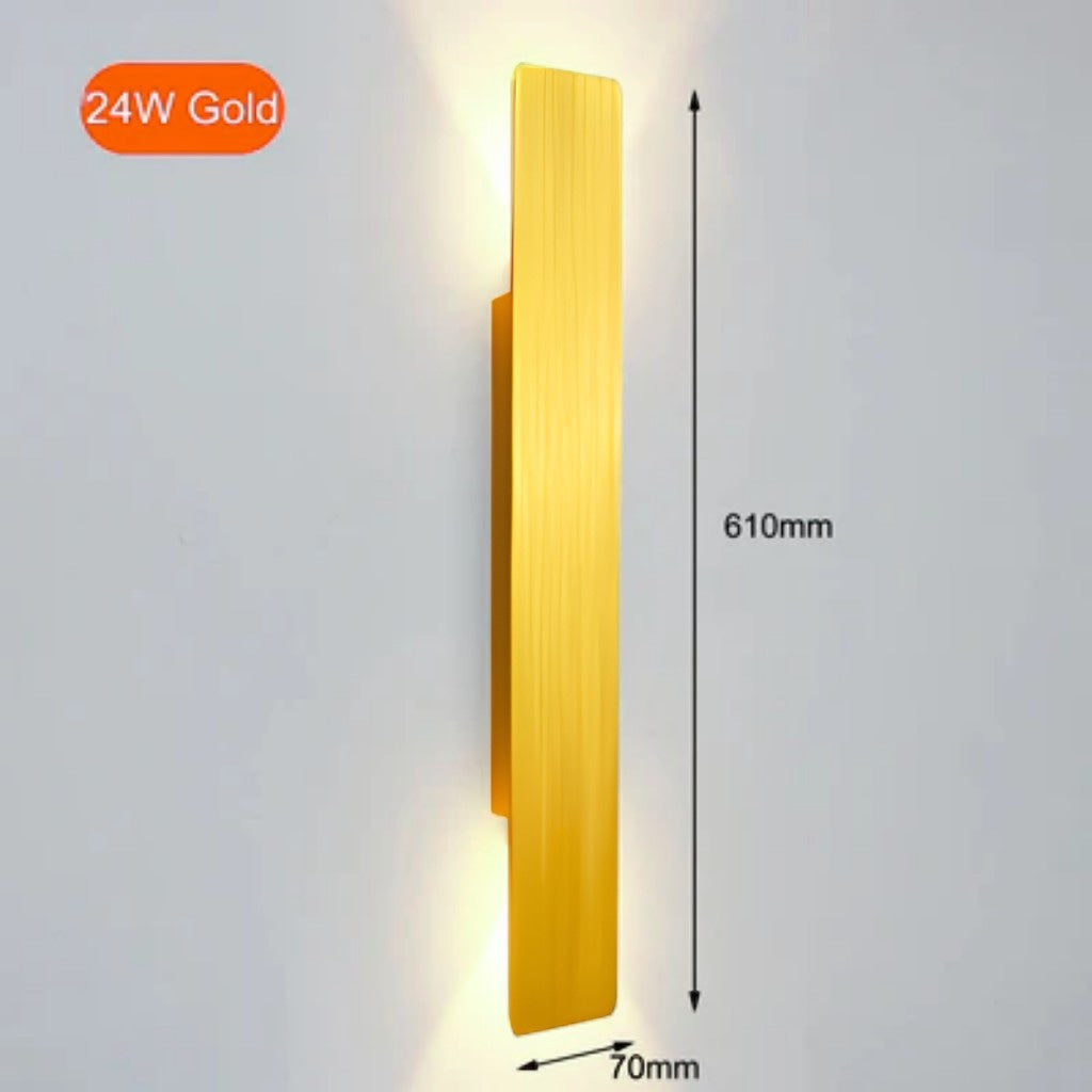 Wandlampe aus Aluminium mit LED, wasserdicht für den Aussenbereich