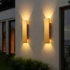 Wandlampe aus Aluminium mit LED, wasserdicht für den Aussenbereich