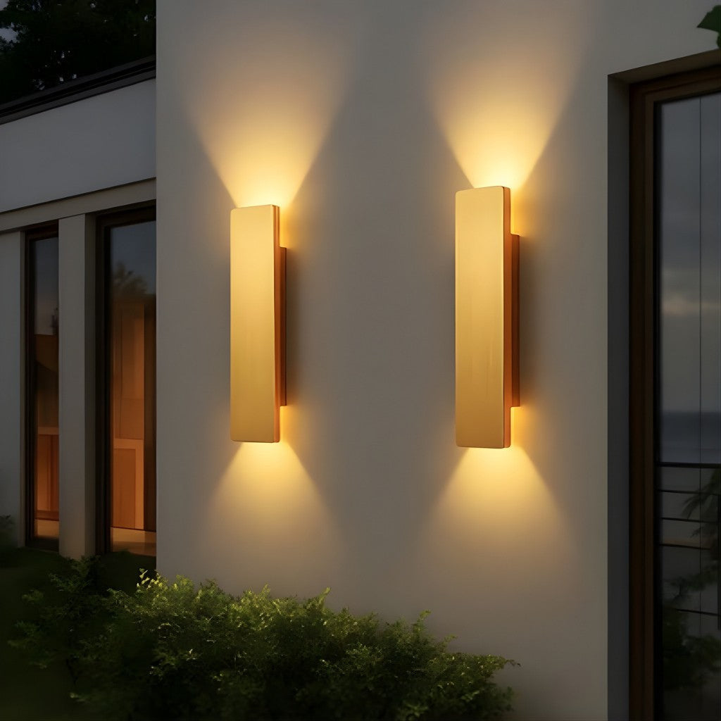 Wandlampe aus Aluminium mit LED, wasserdicht für den Aussenbereich