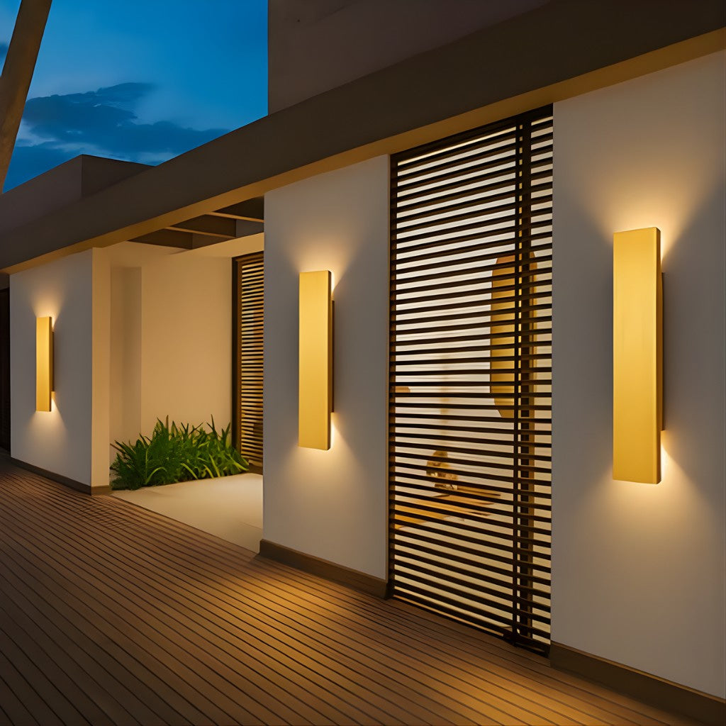 Wandlampe aus Aluminium mit LED, wasserdicht für den Aussenbereich