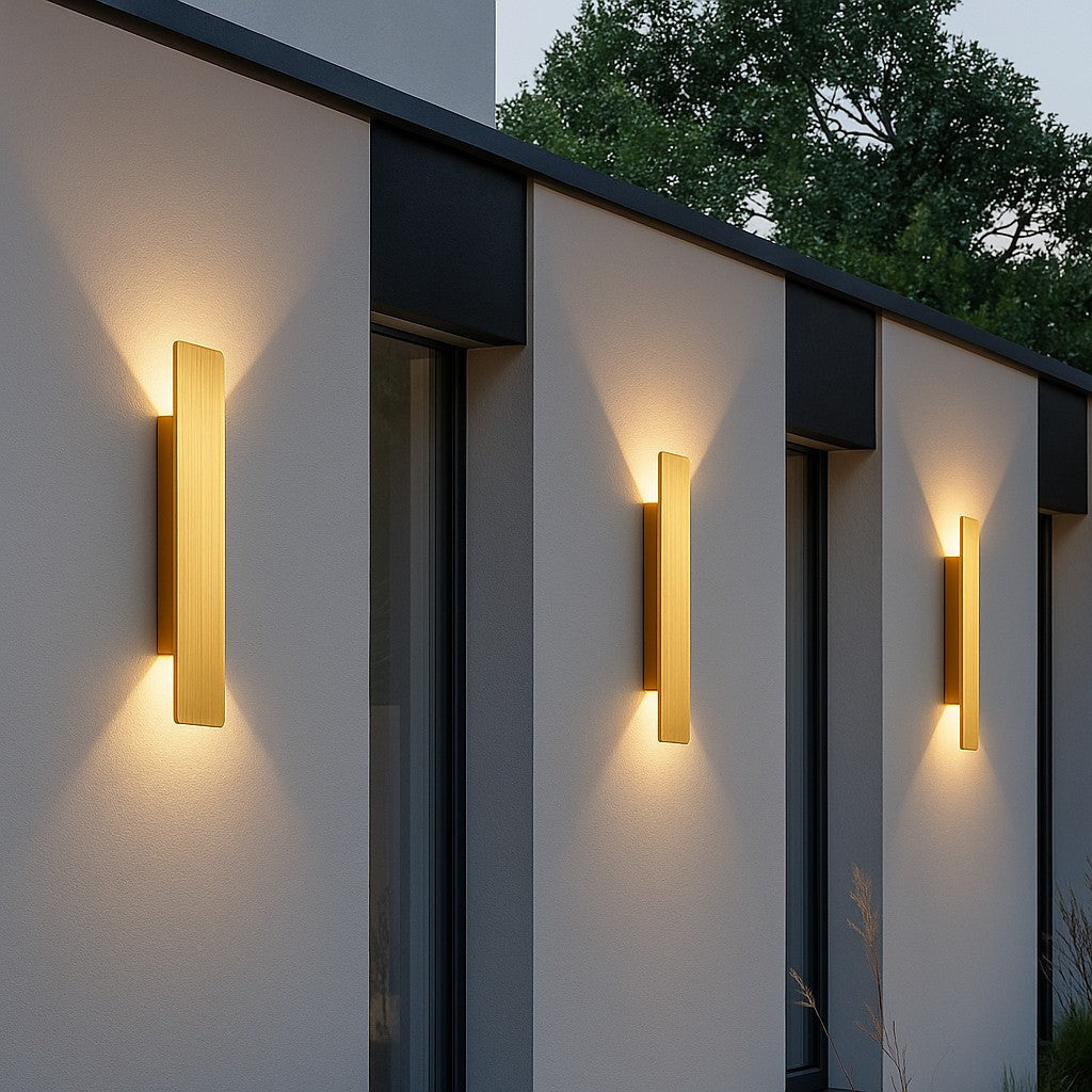 Wandlampe aus Aluminium mit LED, wasserdicht für den Aussenbereich