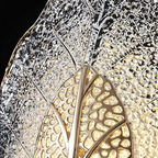Wandlampe aus handgefertigtem Glas in Blattform mit E14-Fassung