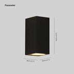 Wandlampe aus Metall und Glas mit LED, wetterfest für aussen