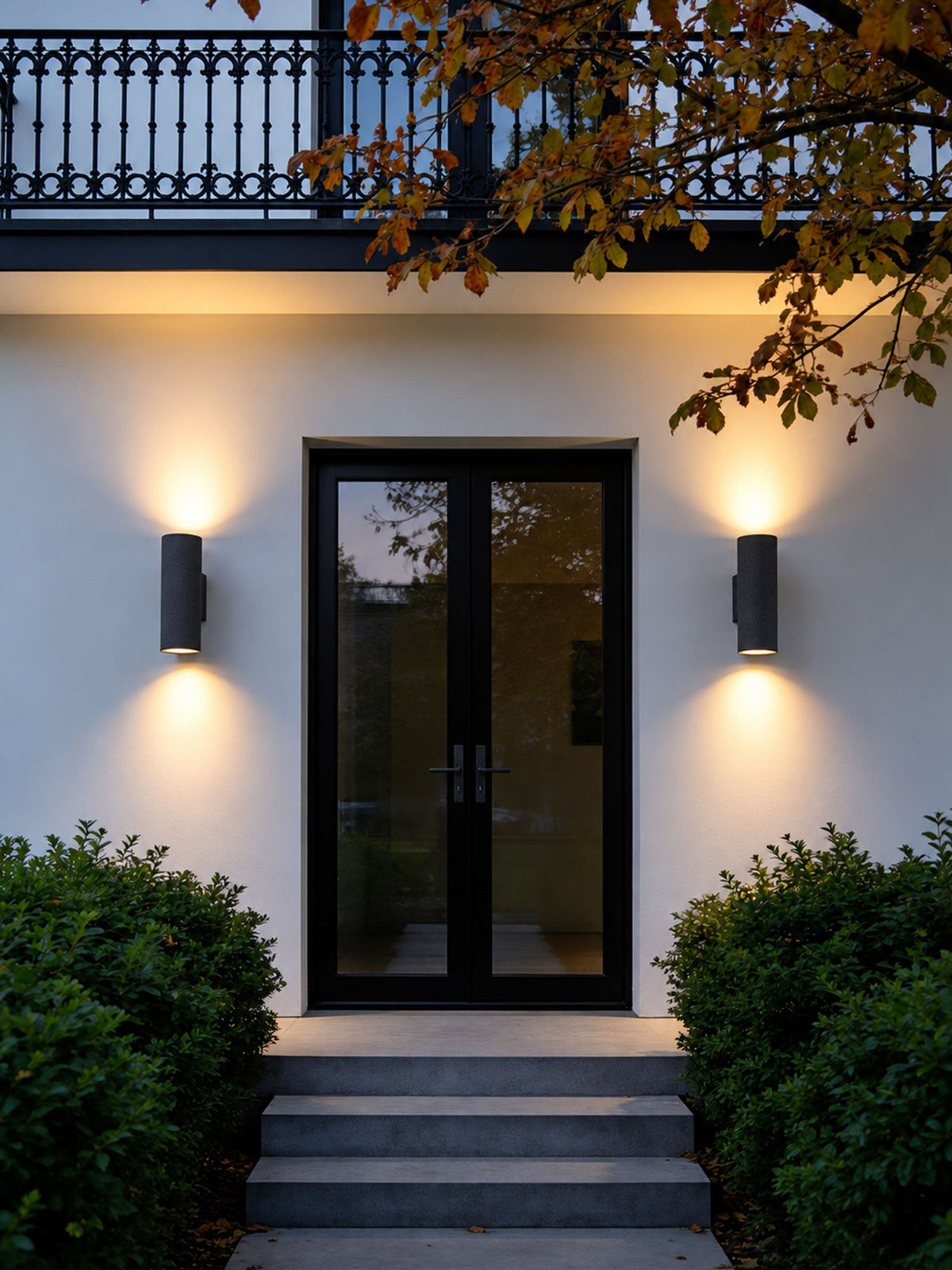 Wandlampe aus Mikrozement für aussen, IP65 mit Licht nach oben und unten - Ansicht 13