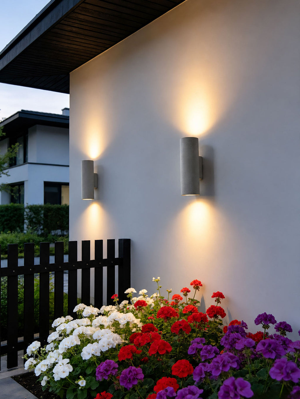 Wandlampe aus Mikrozement für aussen, IP65 mit Licht nach oben und unten - Ansicht 15