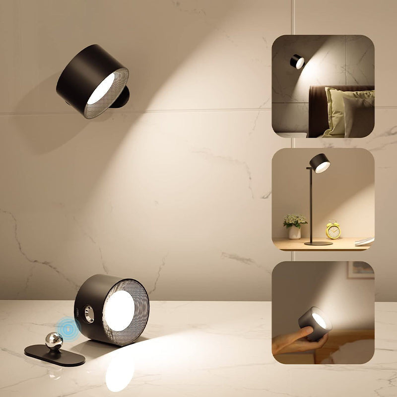 Wandlampe mit Aluminiumschirm, magnetisch und dimmbar