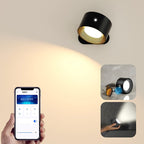 Wandlampe mit Aluminiumschirm, magnetisch und dimmbar