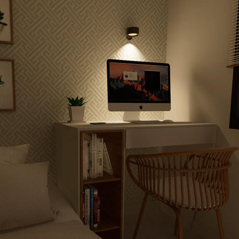 Wandlampe mit Aluminiumschirm, magnetisch und dimmbar