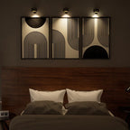 Wandlampe mit Aluminiumschirm, magnetisch und dimmbar