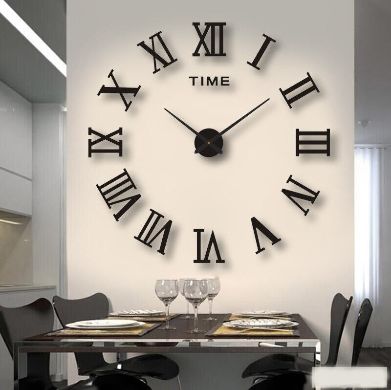 Wanduhr mit Quarzwerk, offene Gestaltung und erhabene Stundenmarkierungen