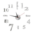 Wanduhr rahmenlos mit leisem Uhrwerk, zum Aufkleben ohne Bohren - Ansicht 19