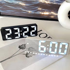 Wecker digital mit LED-Spiegeldisplay, Schlummerfunktion und Temperaturanzeige