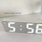 Wecker digital mit LED-Spiegeldisplay, Schlummerfunktion und Temperaturanzeige
