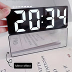 Wecker digital mit LED-Spiegeldisplay, Schlummerfunktion und Temperaturanzeige