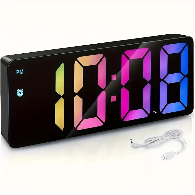 Wecker digital mit Spiegelfront, LED- und Temperaturanzeige - Ansicht 5